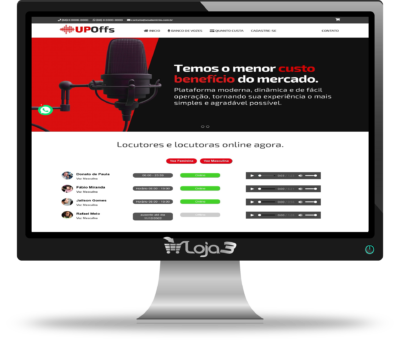 Script Site para Locutores 100% responsivo em PHP com Painel Administrativo 2024