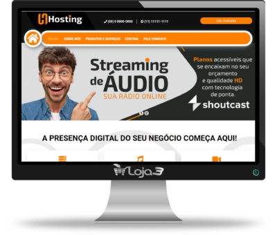 Site Host para Provedores de Hospedagem 100% responsivo com Painel 2024