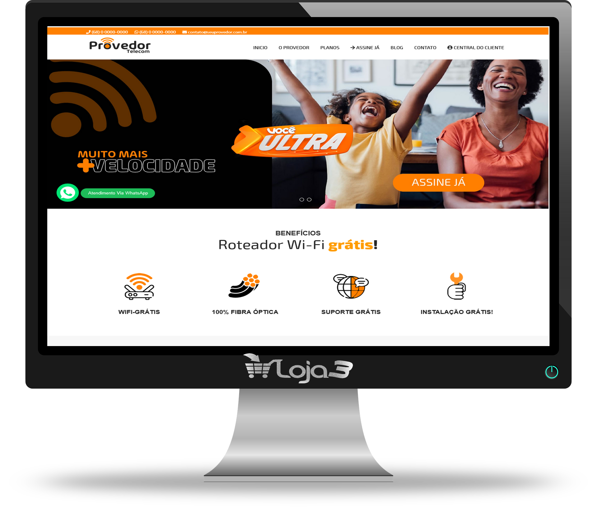 Script Site para Provedores de Internet 100% responsivo em PHP com Painel Administrativo 2024