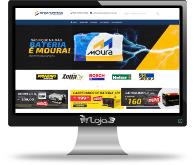 Site Script Loja Virtual Venda de Baterias 100% responsivo em PHP 2024
